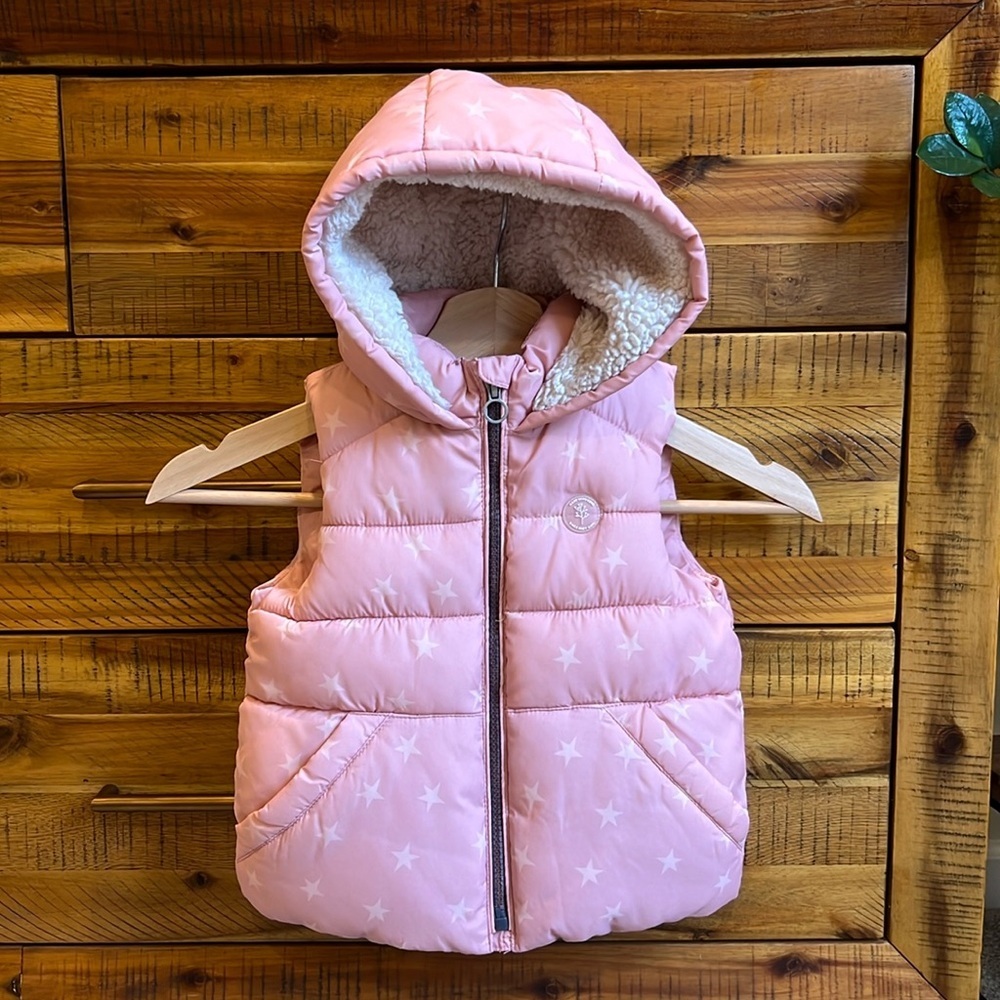 Zara Girls Pink Star ⭐️ Vest